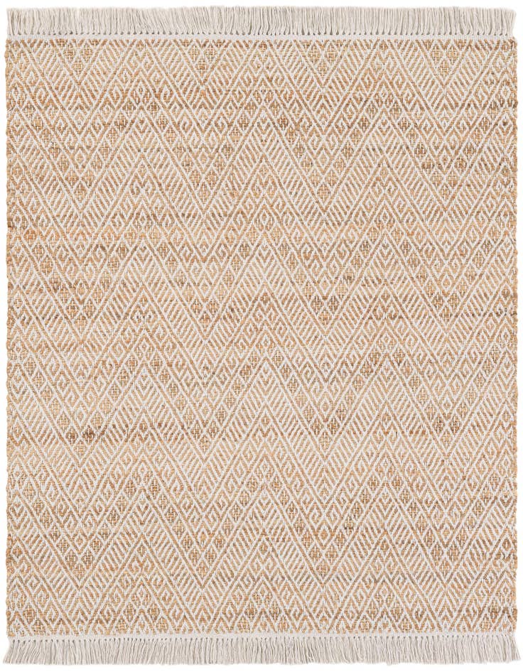 Detail image of 5' 1 x 5' 1  Hand Braided Jute Square Rug