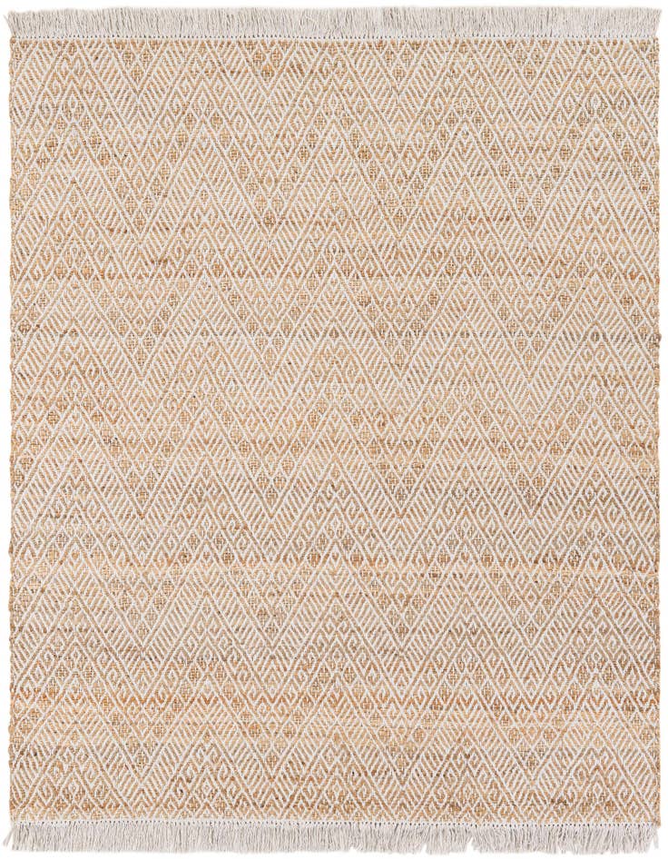 Detail image of 6' 1 x 6' 1  Hand Braided Jute Square Rug
