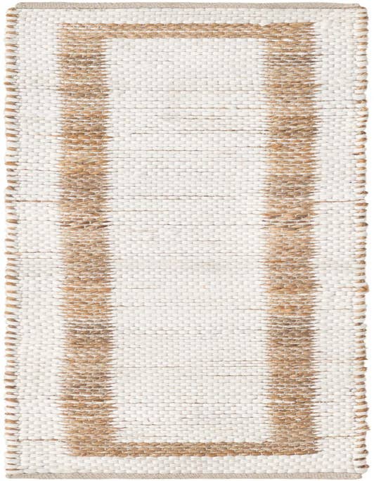 Detail image of 1' 2 x 5' 1 Hand Woven Chindi Jute Table Runner Rug