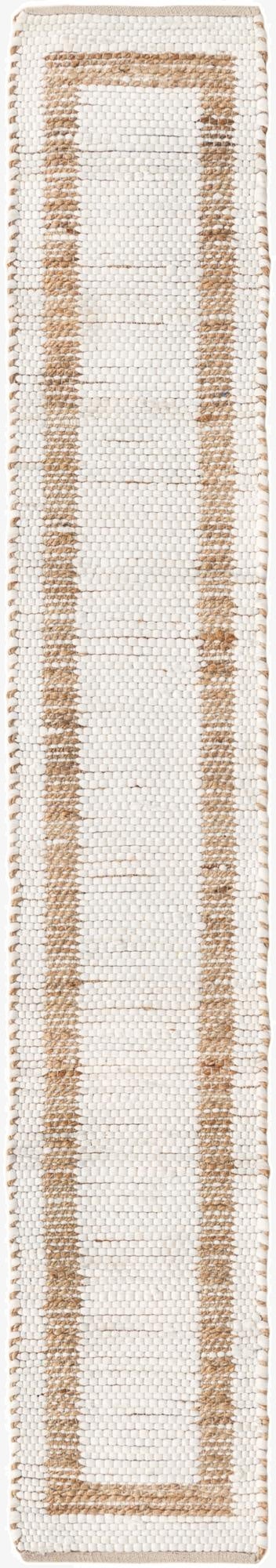 35cm x 245cm  Hand Woven Chindi Jute Camino de mesa Alfombra