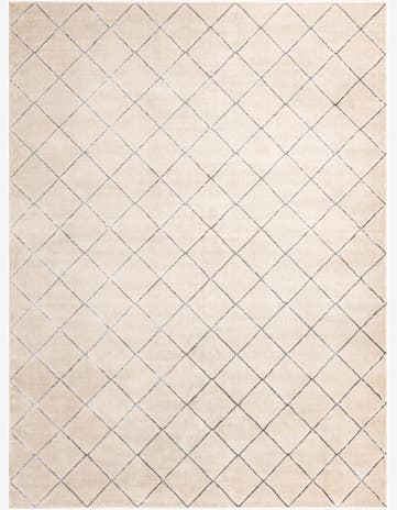 White and Silver Vogue Geo Rug