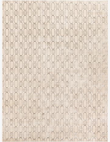 White and Silver Vogue Geo Rug