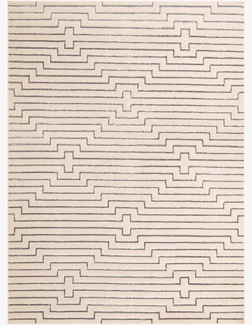 White and Silver Vogue Geo Rug