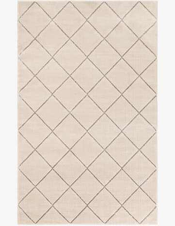 White and Silver Vogue Geo Rug