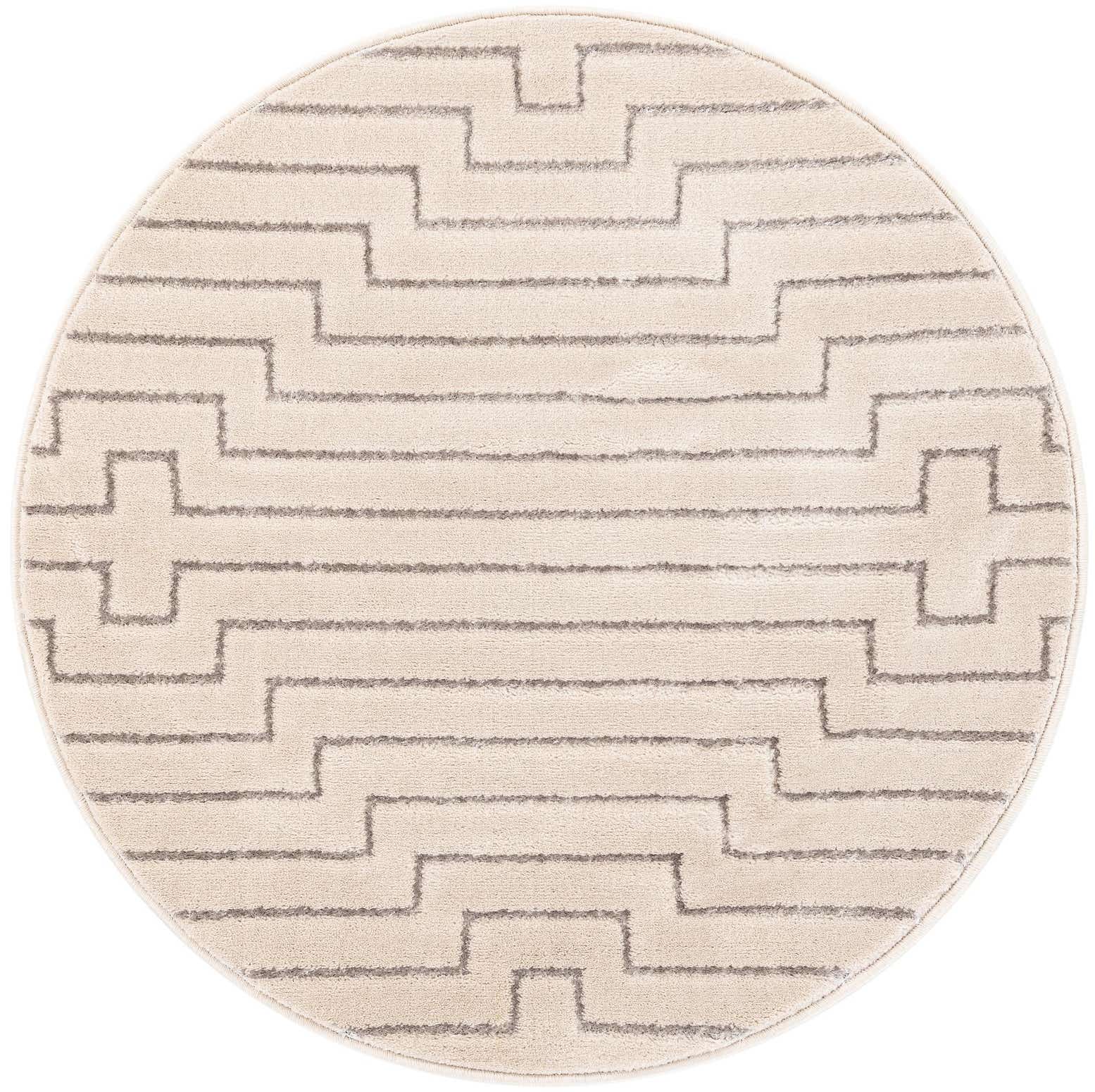 3' x 3' Vogue Geo Round Rug