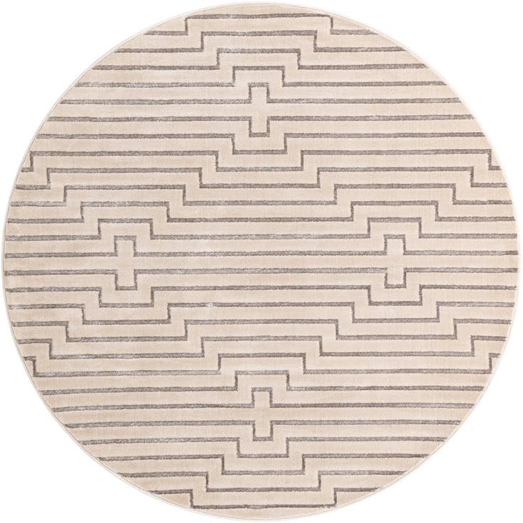 Detail image of 7' 10 x 7' 10 Vogue Geo Round Rug