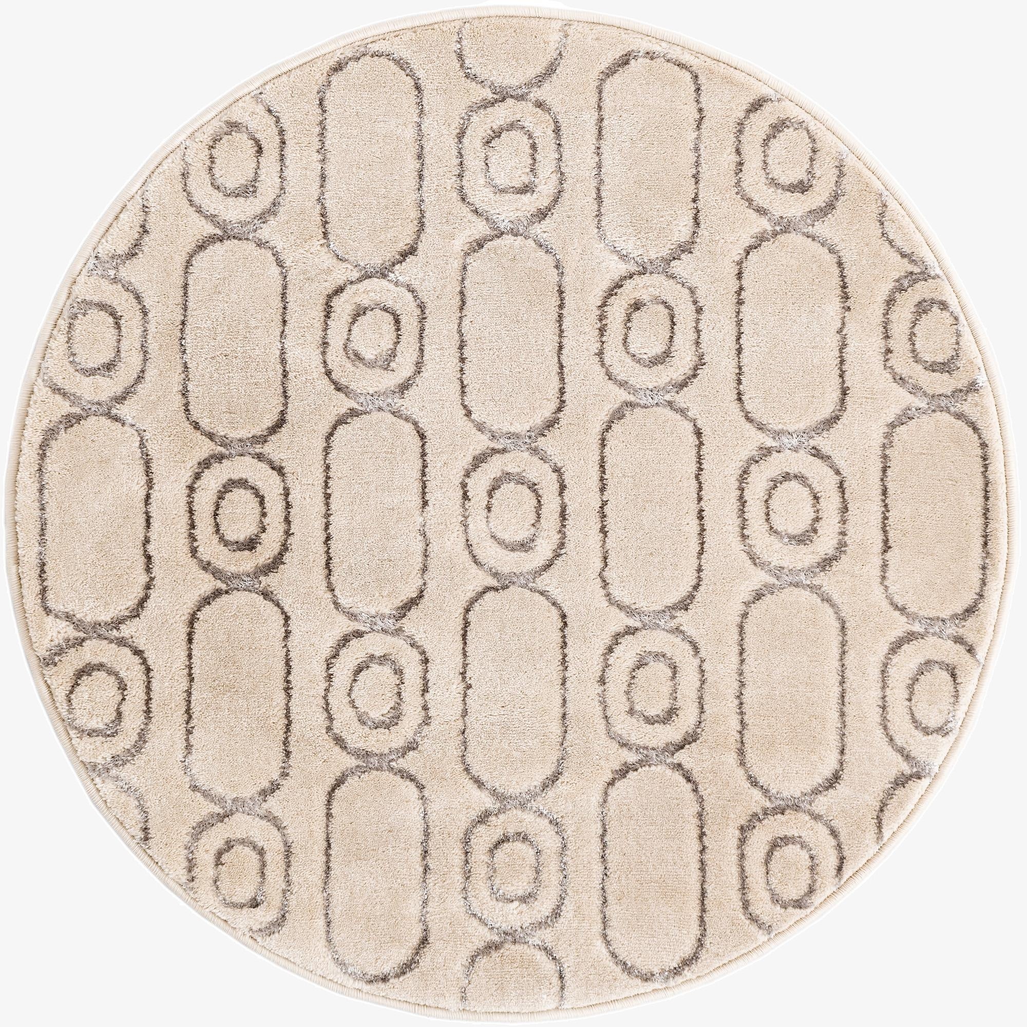 3' x 3' Vogue Geo Round Rug