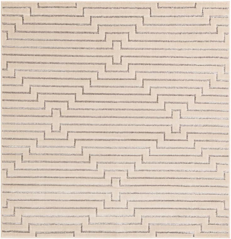 Detail image of 7' 10 x 7' 10 Vogue Geo Square Rug
