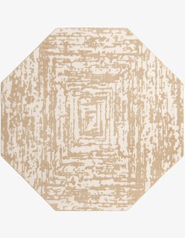 White Bone Hermitage Octagon Rug