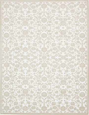 White Brown Nepal Rug