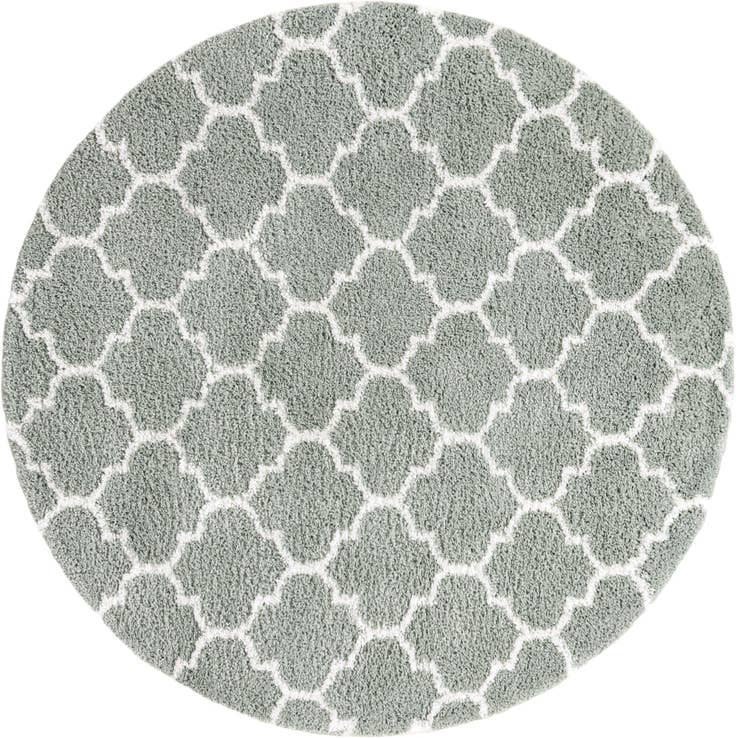 Detail image of 7' 10 x 7' 10 Moroccan Shag Round Rug