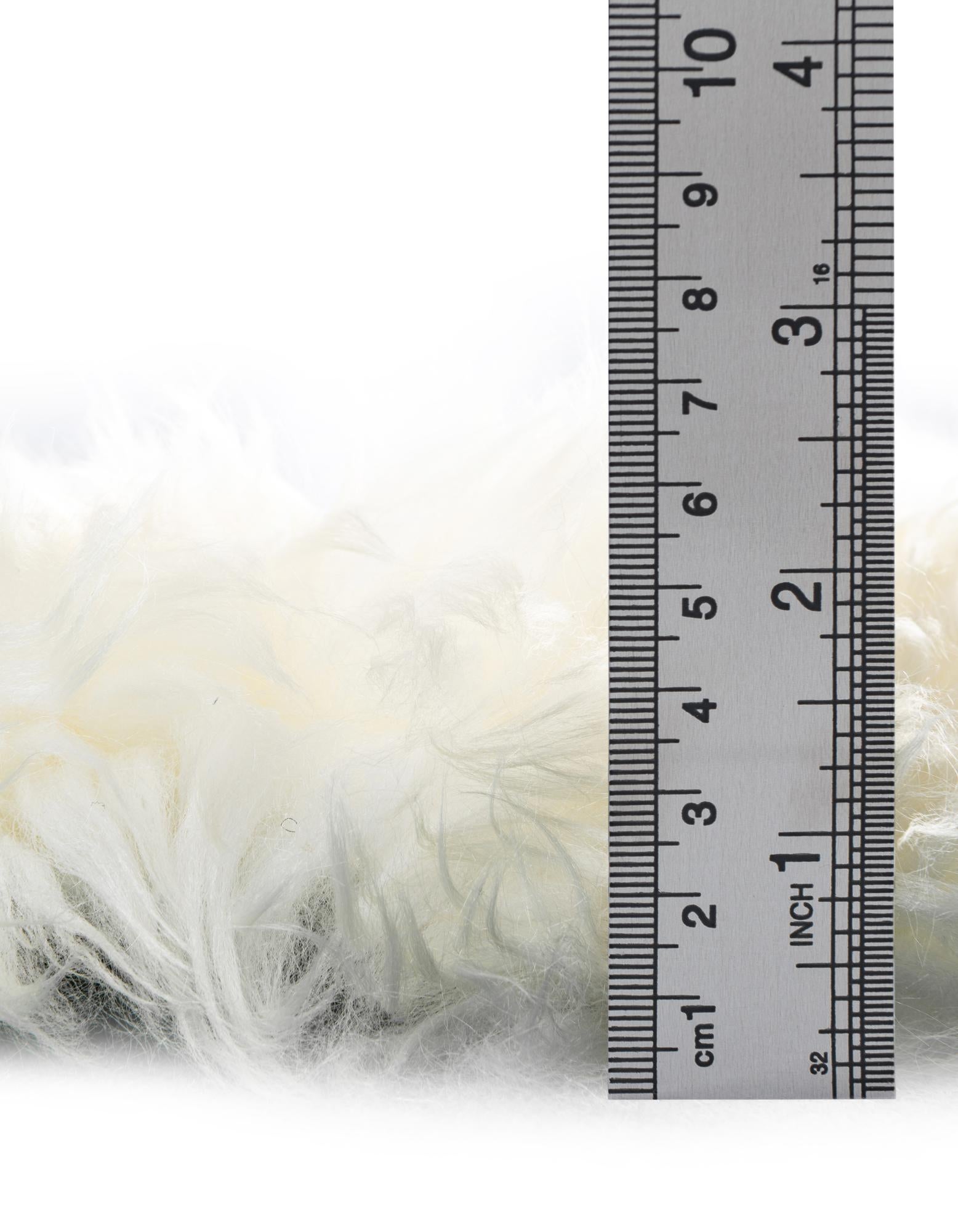 1' 10 x 6' Natural Sheepskin Freeform Rug