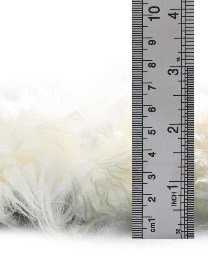 1' 10 x 6' Natural Sheepskin Freeform Rug