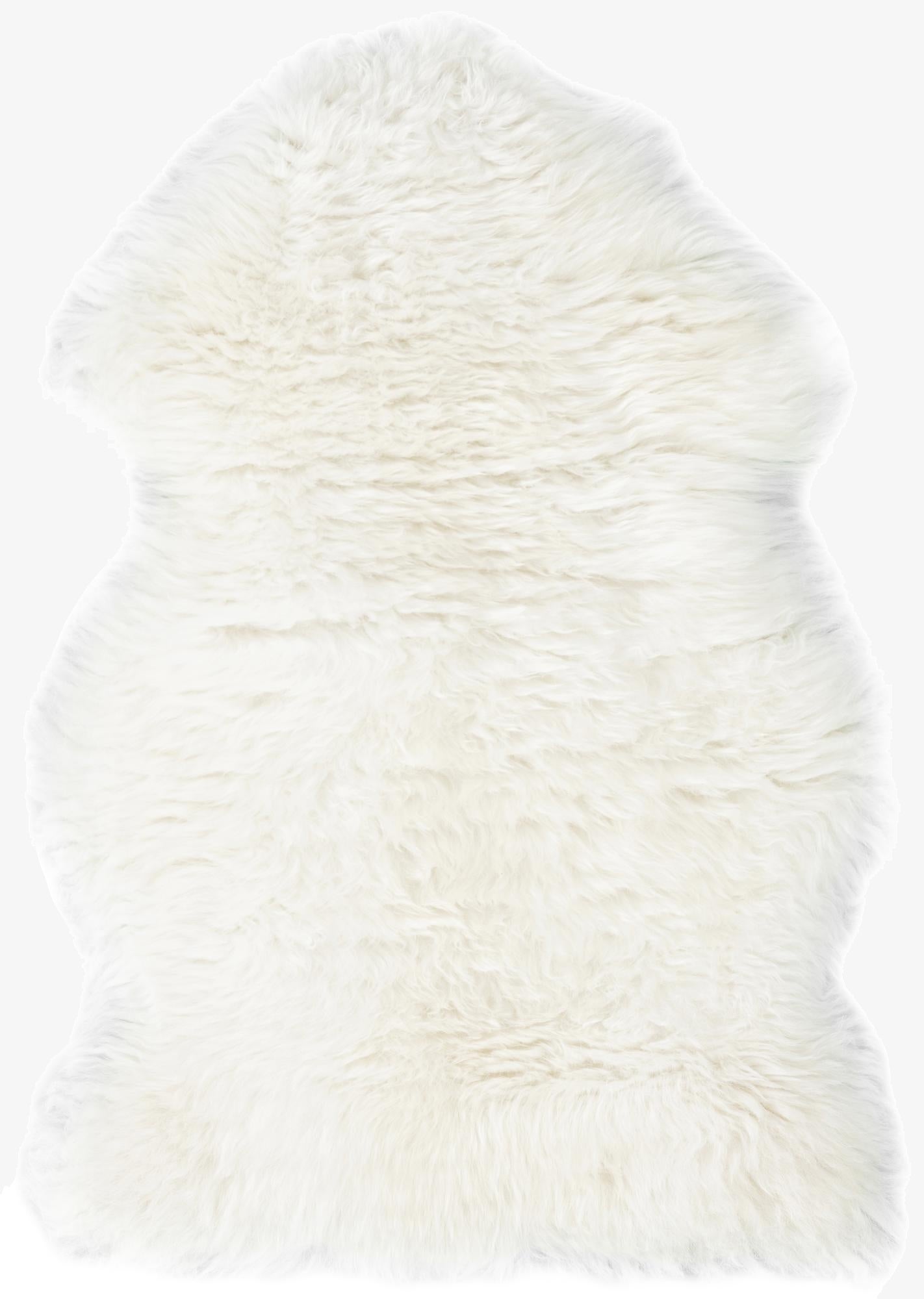 55cm x 90cm Natural Sheepskin Freeform Rug