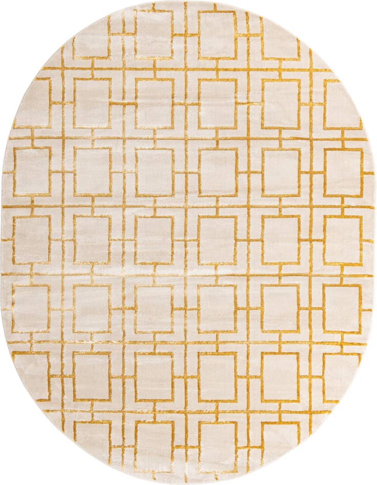 Detail image of 7' 10 x 10' Marilyn Monroe™ Glam Deco Oval Rug