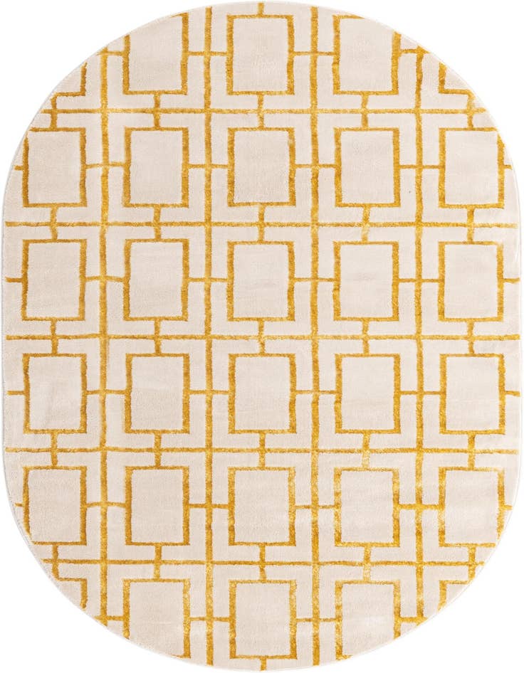 Detail image of 5' 3 x 8' Marilyn Monroe™ Glam Deco Oval Rug