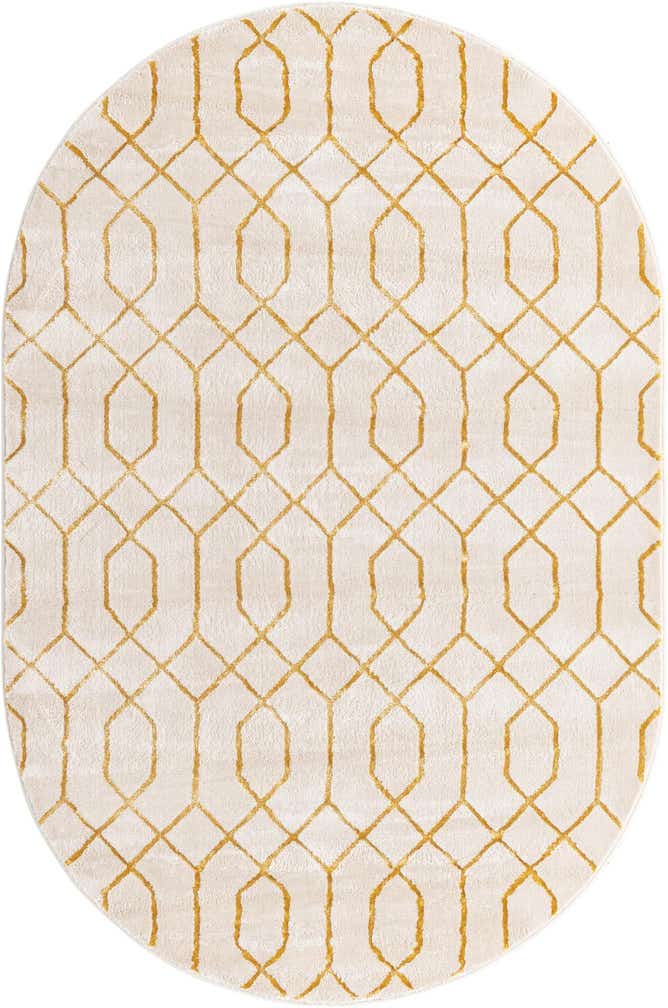 5' 3 x 8' Marilyn Monroe™ Glam Trellis Oval Rug