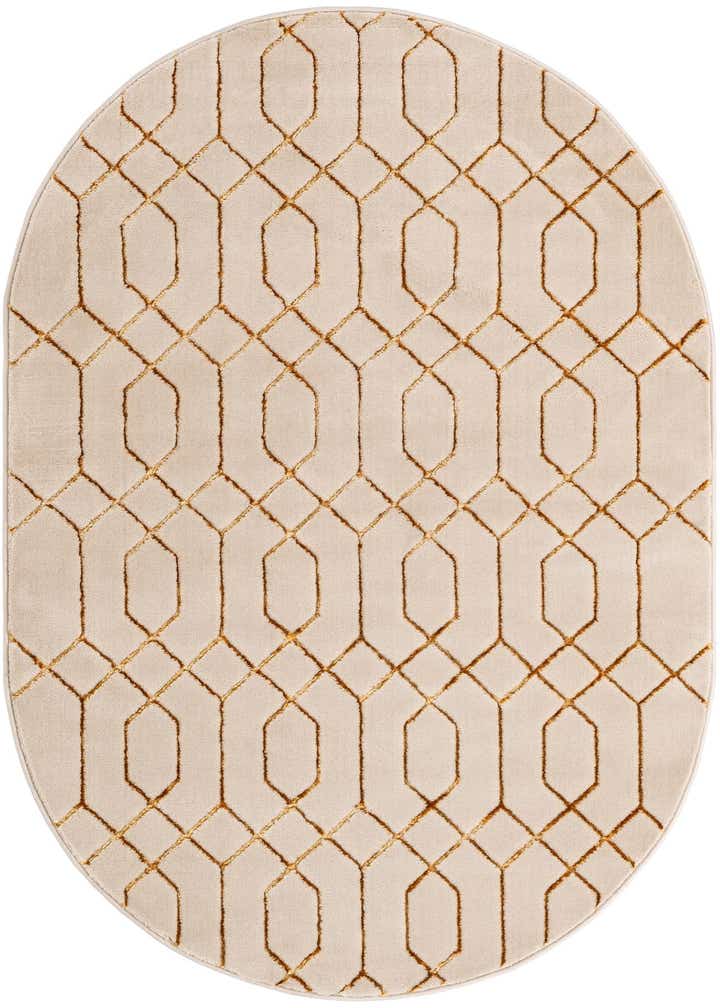 4' x 6' Marilyn Monroe™ Glam Trellis Oval Rug