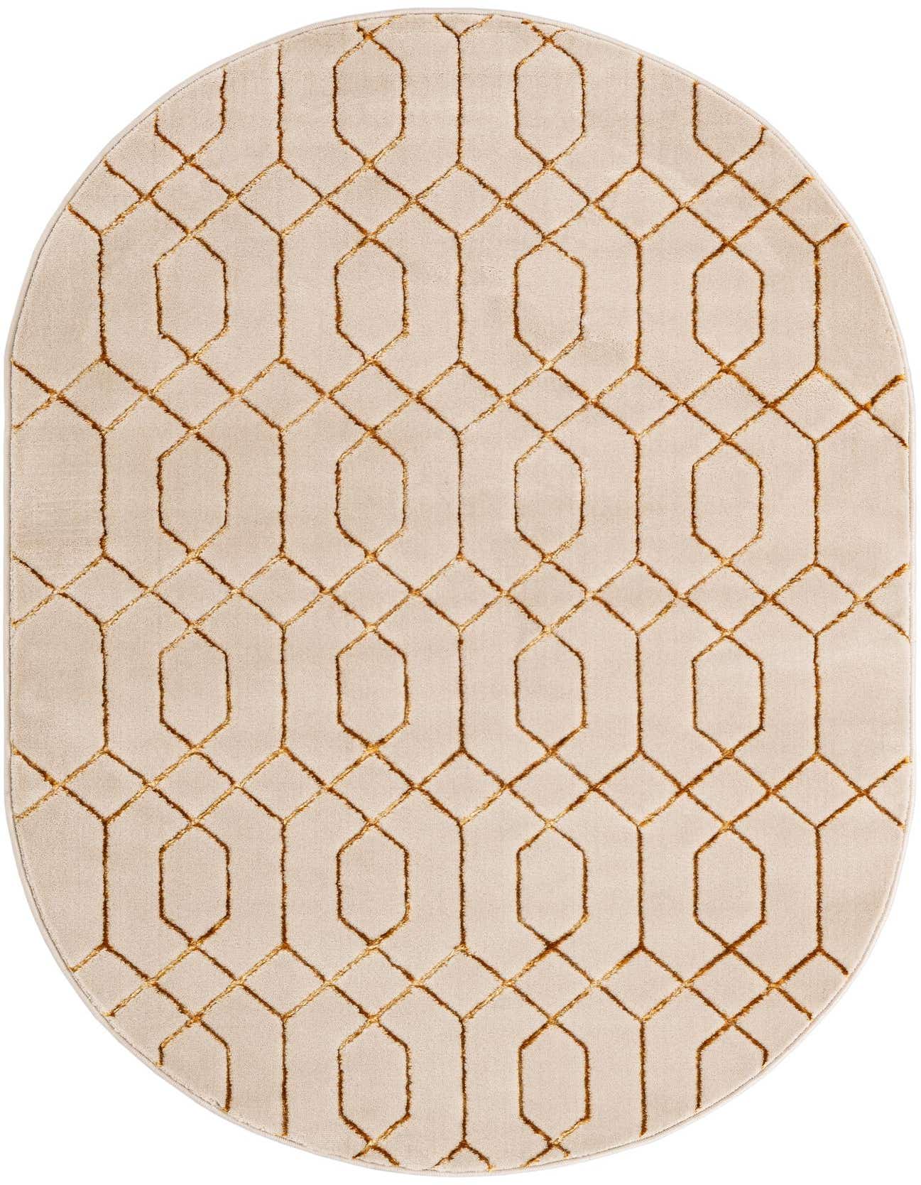 4' x 6' Marilyn Monroe™ Glam Trellis Oval Rug