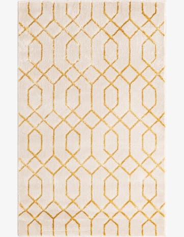White Gold Marilyn Monroe™ Glam Trellis Rug