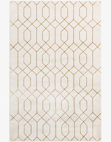 White Gold Marilyn Monroe™ Glam Trellis Rug