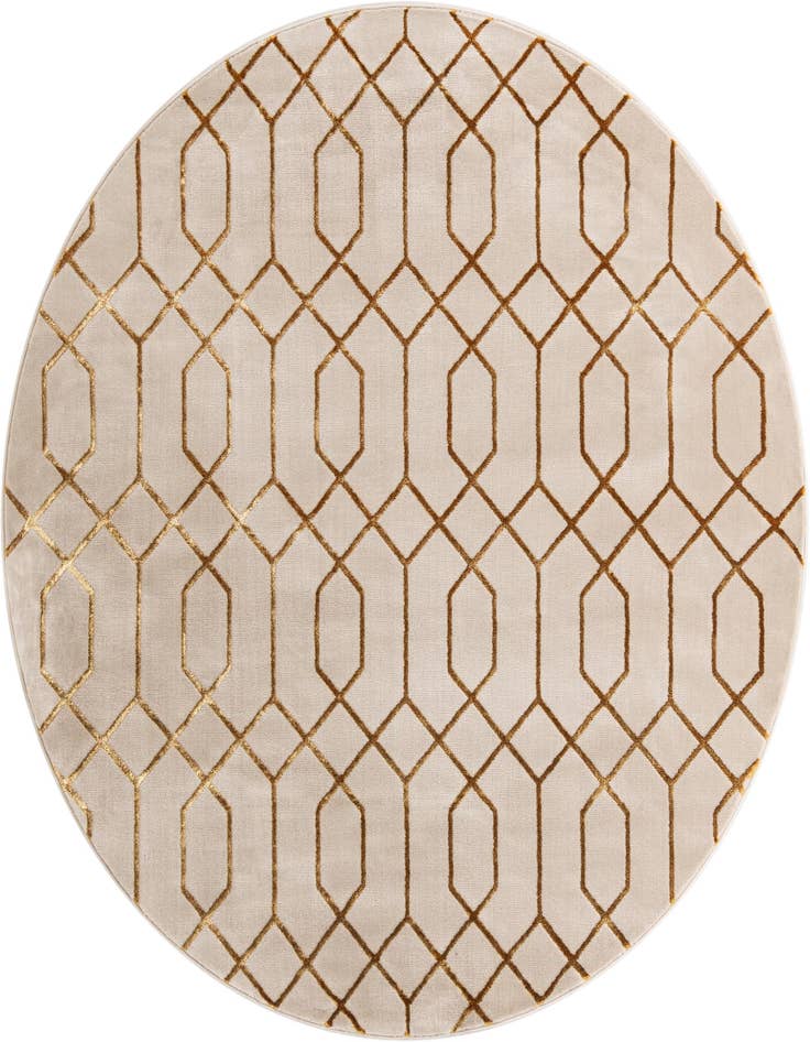 Detail image of 7' 10 x 7' 10 Marilyn Monroe™ Glam Trellis Round Rug