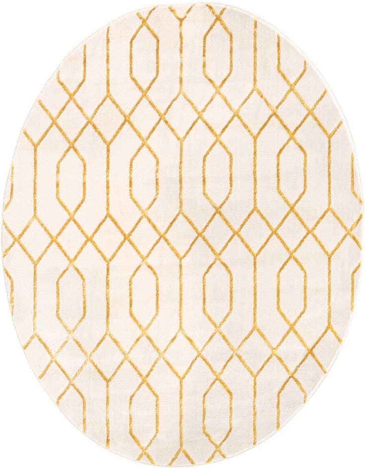Detail image of 5' 3 x 5' 3 Marilyn Monroe™ Glam Trellis Round Rug