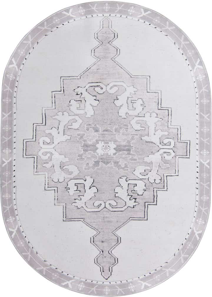 7' 6 x 10' 6 Washable Timeless Oval Rug