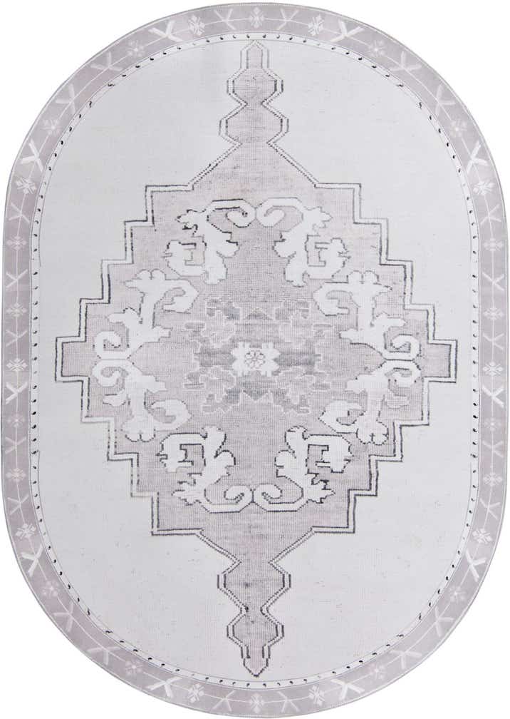 7' 6 x 10' 6 Washable Timeless Oval Rug