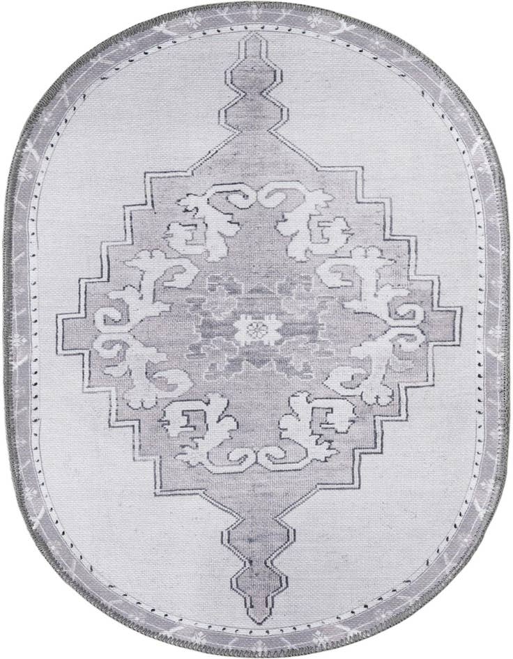 Detail image of 2' x 3' Washable Timeless Oval Rug