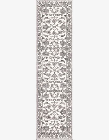 white Gray Boston Runner Rug