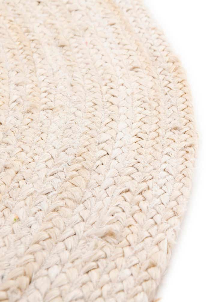 3' 1 x 6' 1 Handmade Braided Jute Hearth Rug