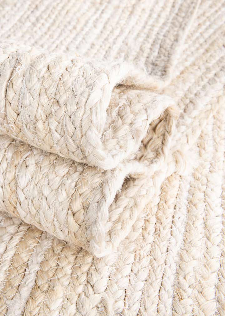 3' 1 x 6' 1 Handmade Braided Jute Hearth Rug
