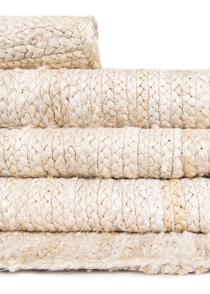 3' 1 x 6' 1 Handmade Braided Jute Hearth Rug