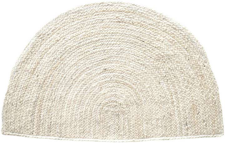2' 7 x 4' 1 Handmade Braided Jute Hearth Rug