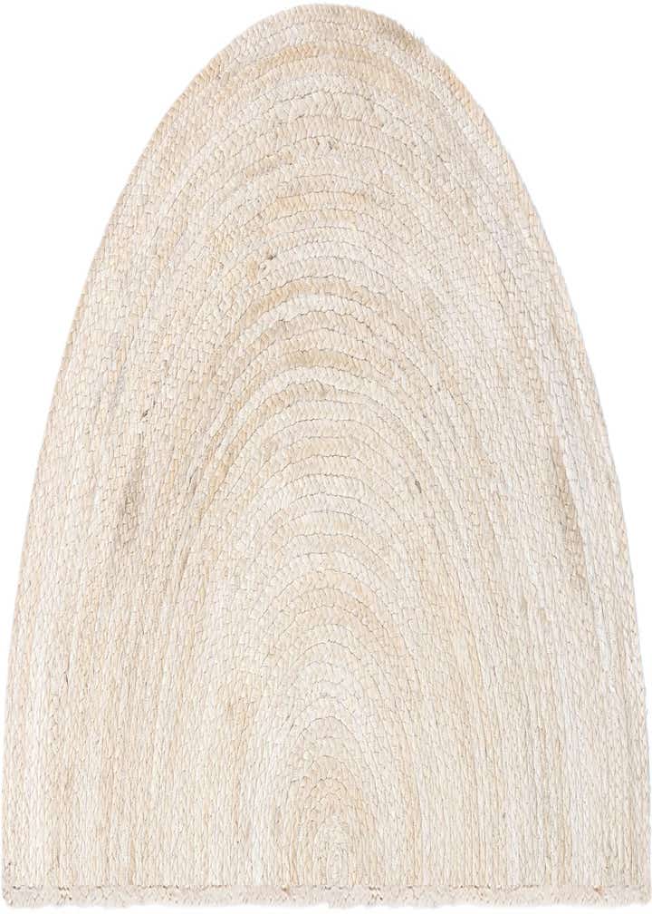 3' 1 x 6' 1 Handmade Braided Jute Hearth Rug