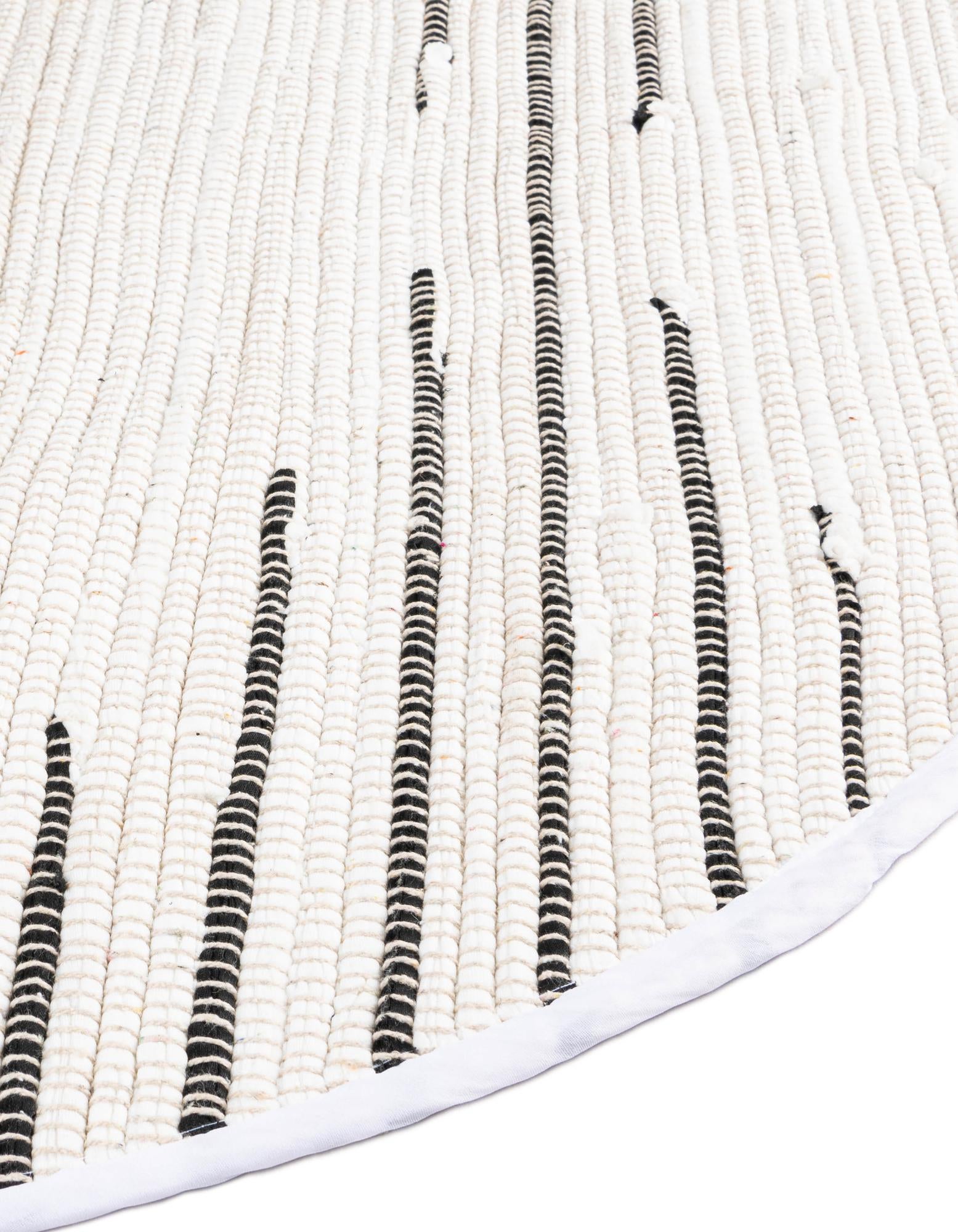 2' 2 x 3' 7 Hand Woven Chindi Cotton Hearth Rug