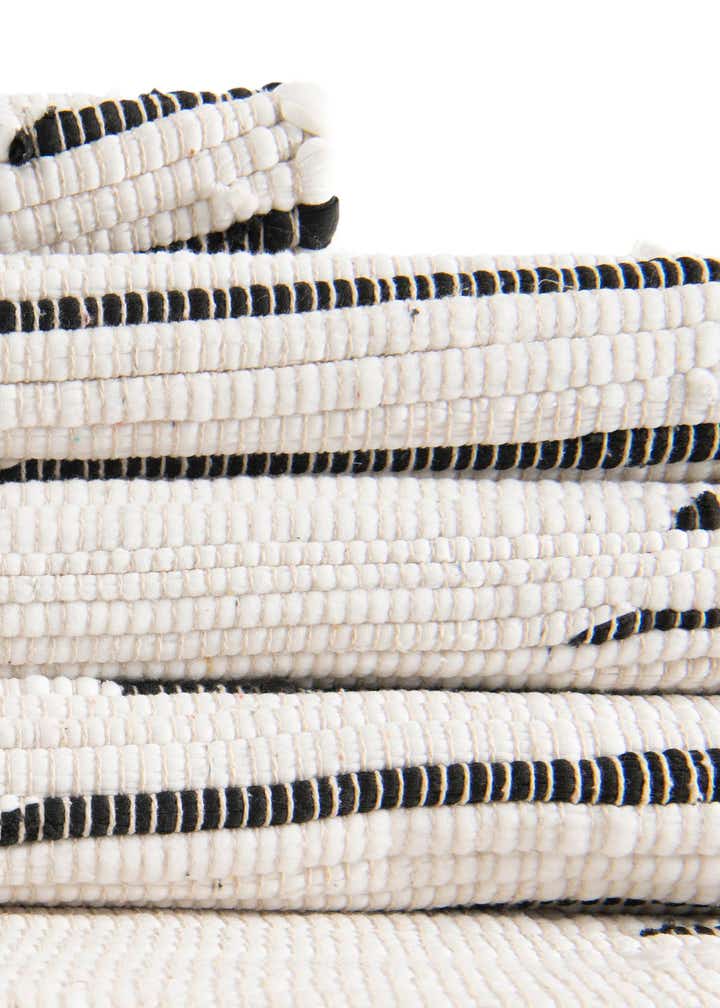 2' 2 x 3' 7 Hand Woven Chindi Cotton Hearth Rug