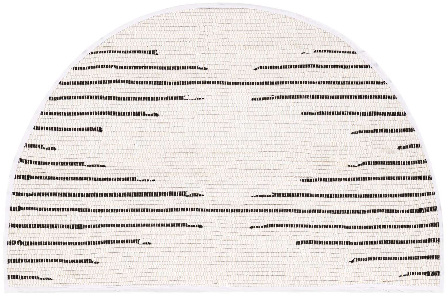 2' 2 x 3' 7 Hand Woven Chindi Cotton Hearth Rug
