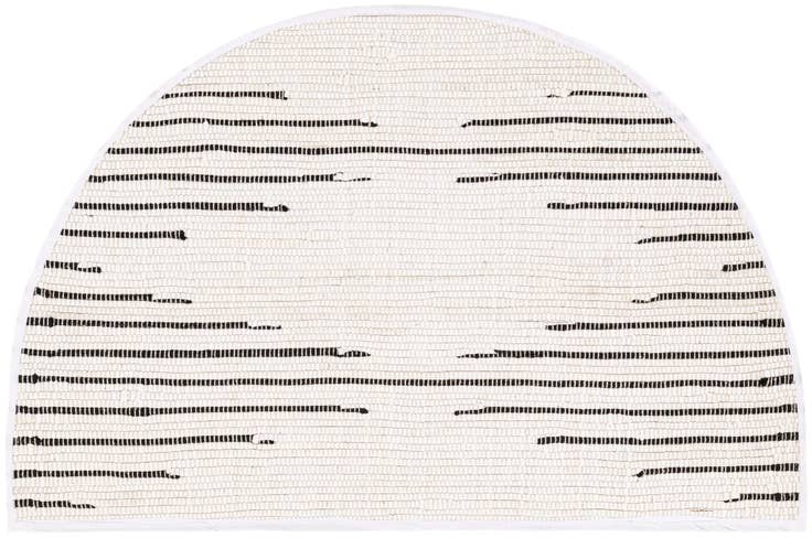Detail image of 2' 2 x 3' 7 Hand Woven Chindi Cotton Hearth Rug