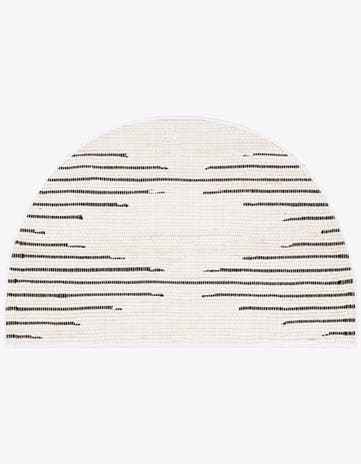 White Hand Woven Chindi Cotton Hearth Rug