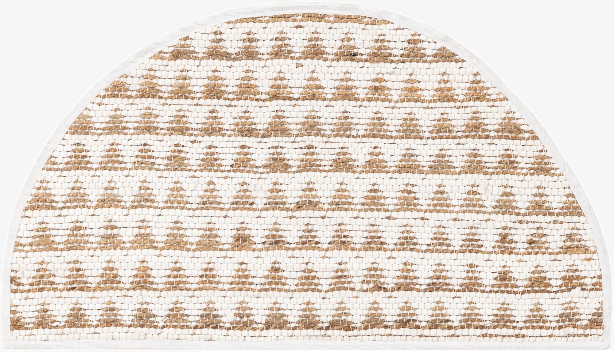 65cm x 110cm  Hand Woven Chindi Jute Chimenea Alfombra