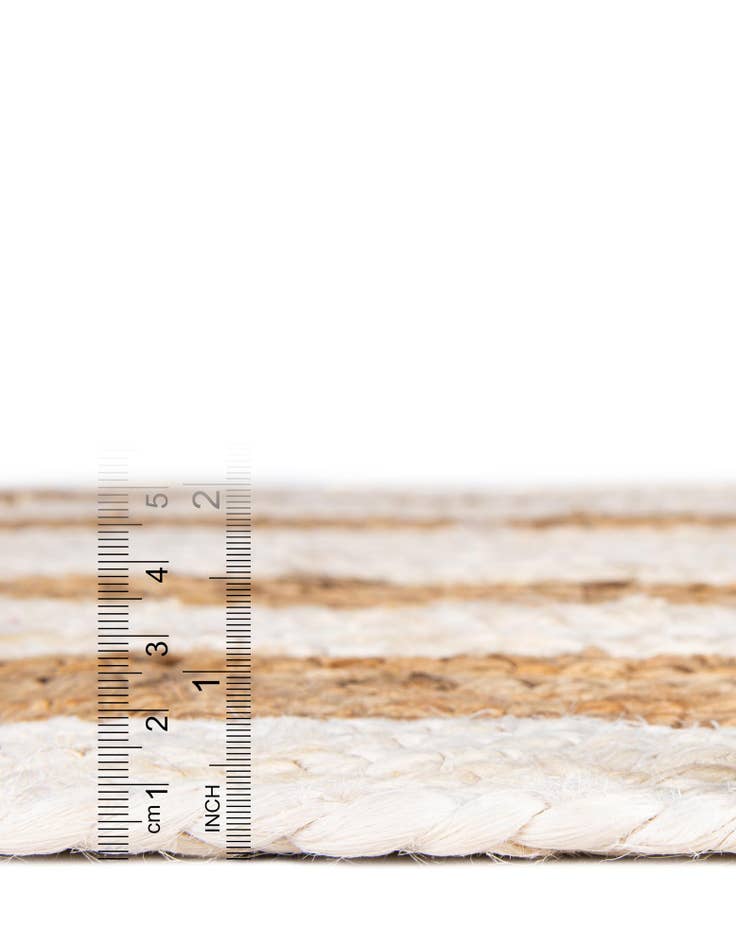 Detail image of 8' x 8' Handmade Braided Jute Round Rug