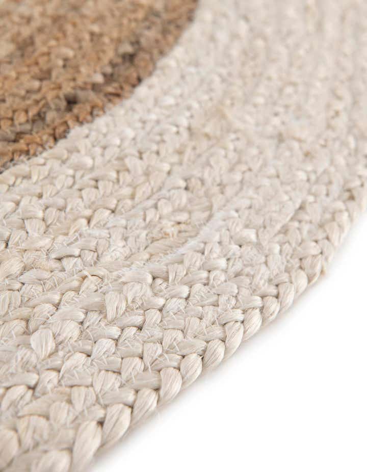 8' x 8' Handmade Braided Jute Round Rug