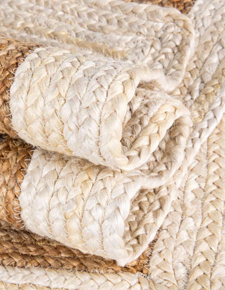 8' x 8' Handmade Braided Jute Round Rug