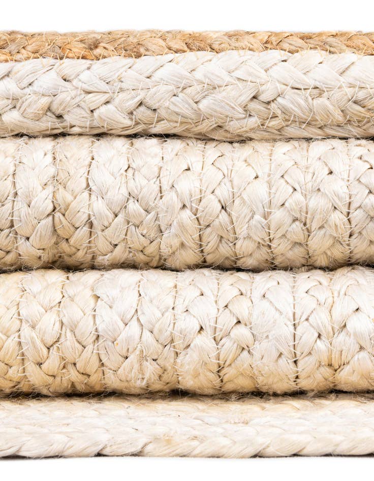 Detail image of 8' x 8' Handmade Braided Jute Round Rug