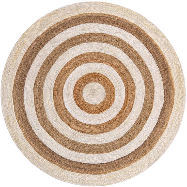 Detail image of 7' 1 x 7' 1 Handmade Braided Jute Round Rug