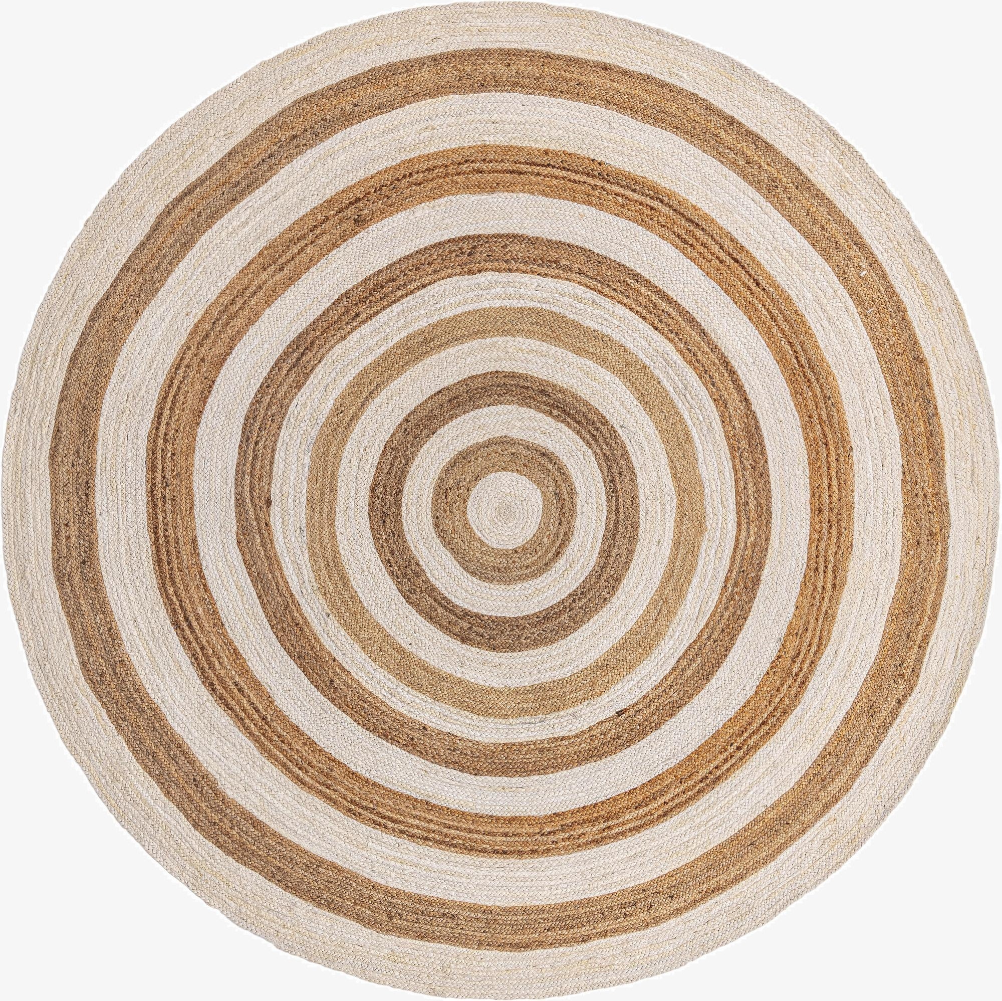 10' x 10'  Hand Braided Jute Round Rug