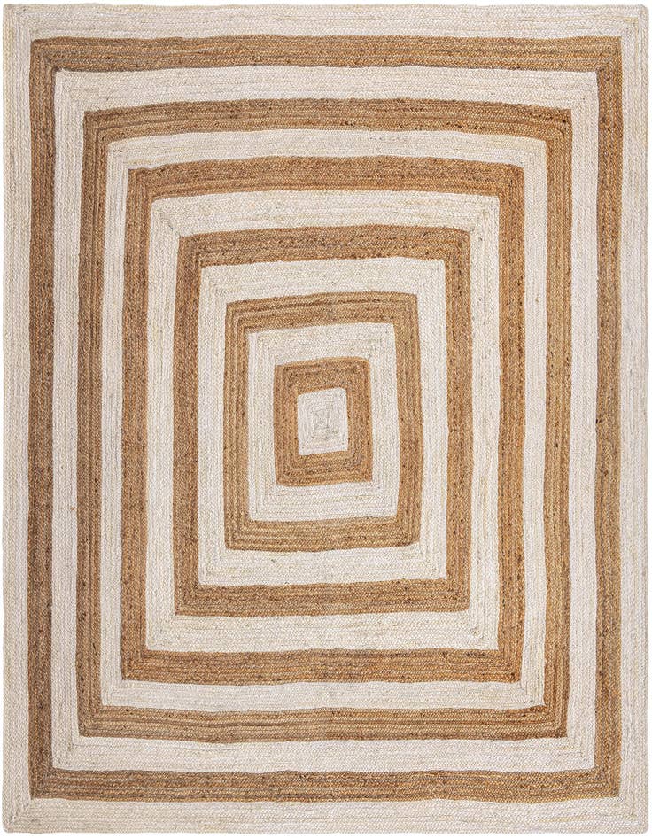 Detail image of 10' x 10'  Hand Braided Jute Square Rug