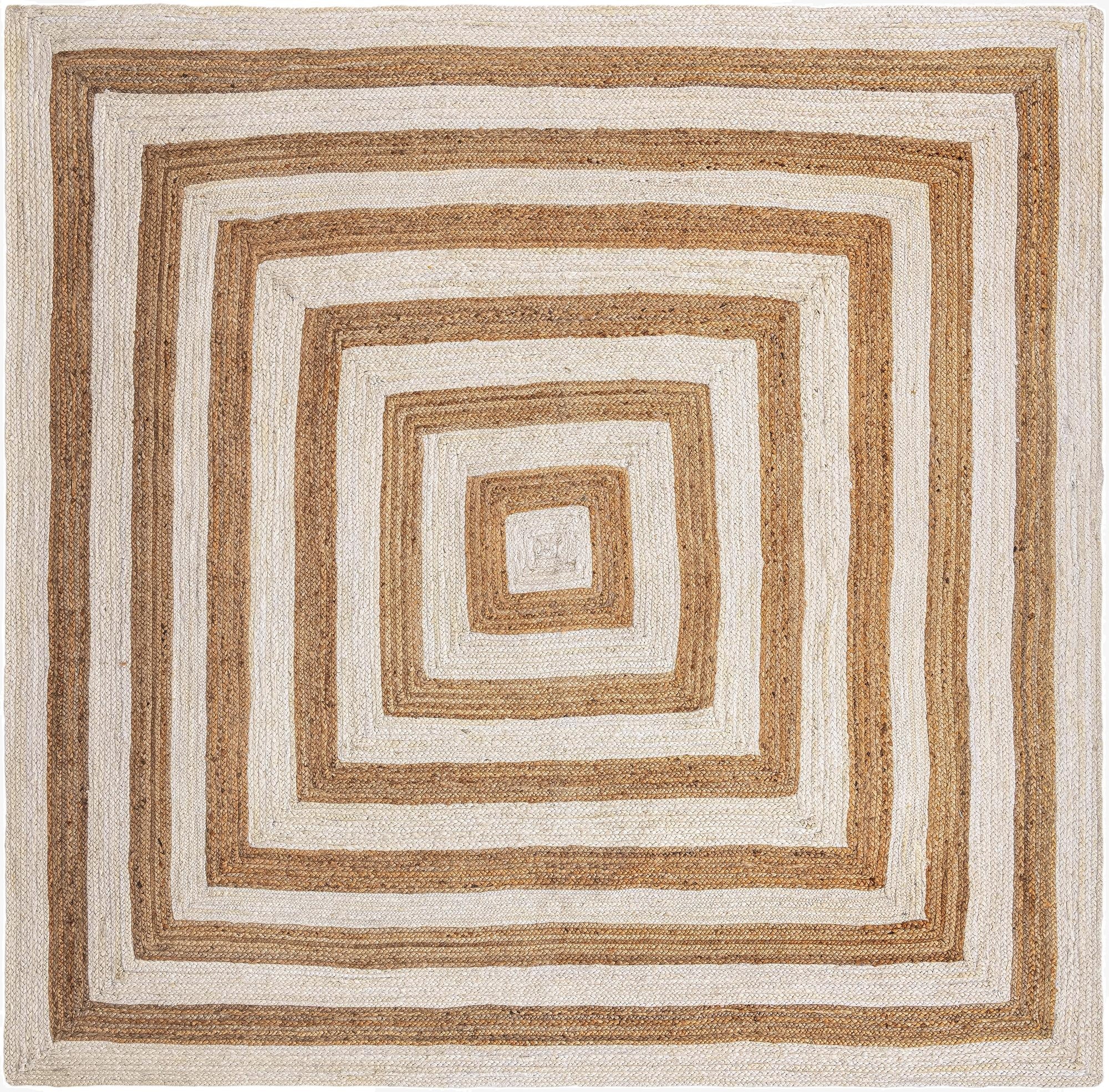 10' x 10'  Hand Braided Jute Square Rug
